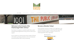 Desktop Screenshot of friendsofthelibrary-chattanooga.com