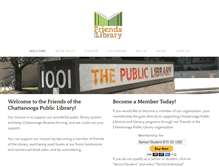 Tablet Screenshot of friendsofthelibrary-chattanooga.com